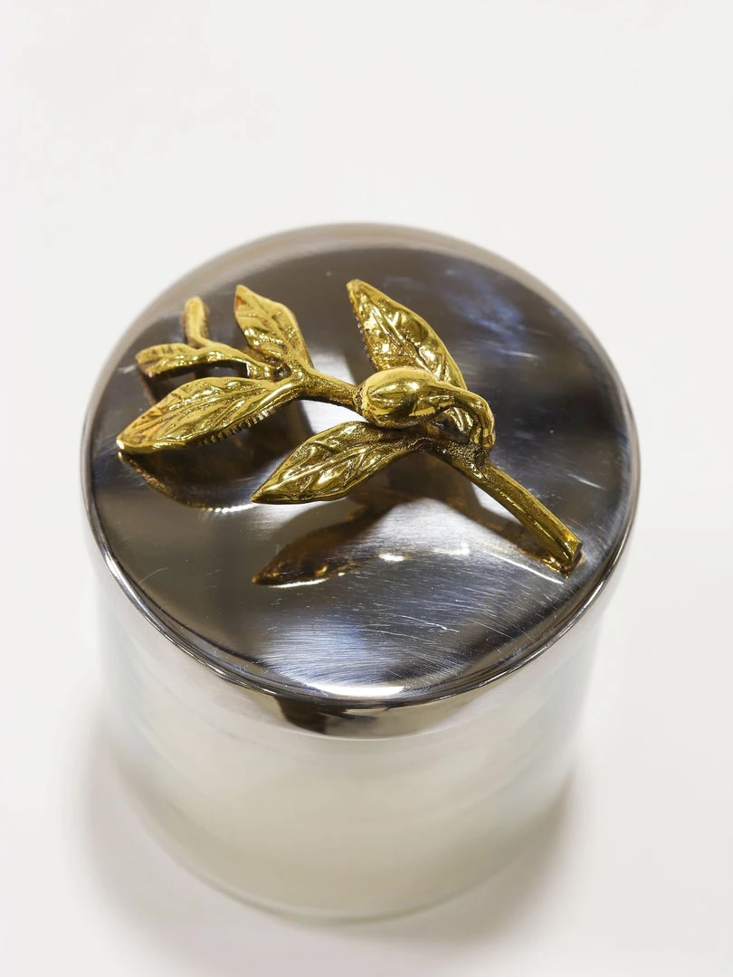 Inspire Me! Home Decor Silver And Gold Detailed Lid Candle- Unscented (6 Styles) 13 Inspire Me! Home Decor Silver And Gold Detailed Lid Candle- Unscented (6 Styles)