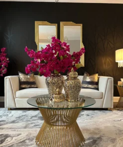 Inspire Me! Home Decor Gold Pierced Ginger Jar (2 Sizes)