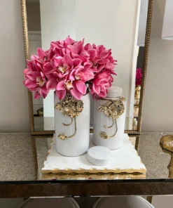 Inspire Me! Home Decor Real Touch Cymbidium Bundle (2 Colors)