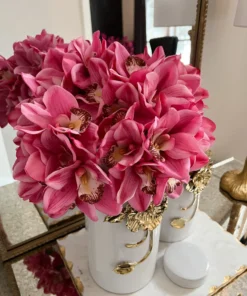 Inspire Me! Home Decor Real Touch Cymbidium Bundle (2 Colors)