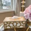 Inspire Me! Home Decor Wood Gold And White Tissue Box Cover 2 Inspire Me! Home Decor Wood Gold And White Tissue Box Cover