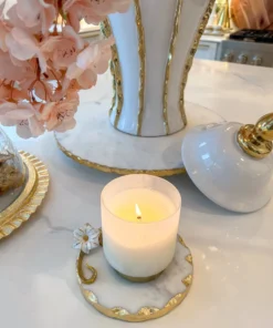 Inspire Me! Home Decor Round Marble Detailed Trivet (2 Styles)