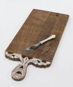 Inspire Me! Home Decor Mango Wood Scroll Handle Serving Trays (2 Styles)