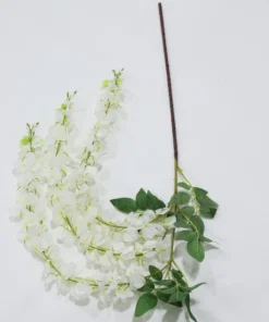 Inspire Me! Home Decor White Wisteria Stem Floral Stems