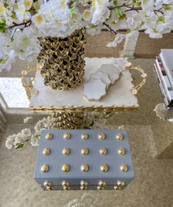 Inspire Me! Home Decor Studded Decorative Wood Boxes (4 Colors)