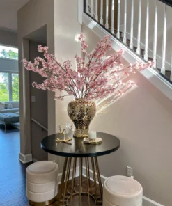 Inspire Me! Home Decor Floral Stems 51" Pink & Cream Cherry Blossom Stem 7 Inspire Me! Home Decor Floral Stems 51