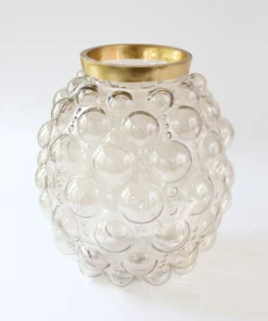 Inspire Me! Home Decor Bubble Vase With Gold Rim (2 Sizes) 10 Inspire Me! Home Decor Bubble Vase With Gold Rim (2 Sizes)