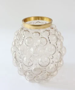 Inspire Me! Home Decor Bubble Vase With Gold Rim (2 Sizes) 11 Inspire Me! Home Decor Bubble Vase With Gold Rim (2 Sizes)