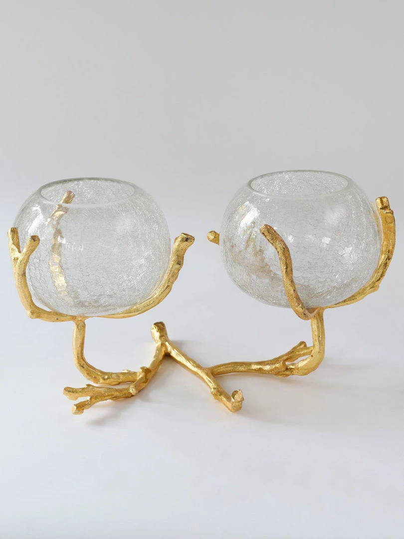 Inspire Me! Home Decor Large Gold Double Branch Vase 4 Inspire Me! Home Decor Large Gold Double Branch Vase