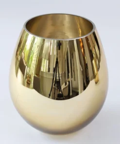 Inspire Me! Home Decor Gold Glass Vase/Utensil Holder