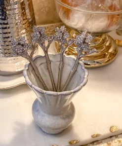 Inspire Me! Home Decor Jeweled Flower Tea Spoon (2 Colors)