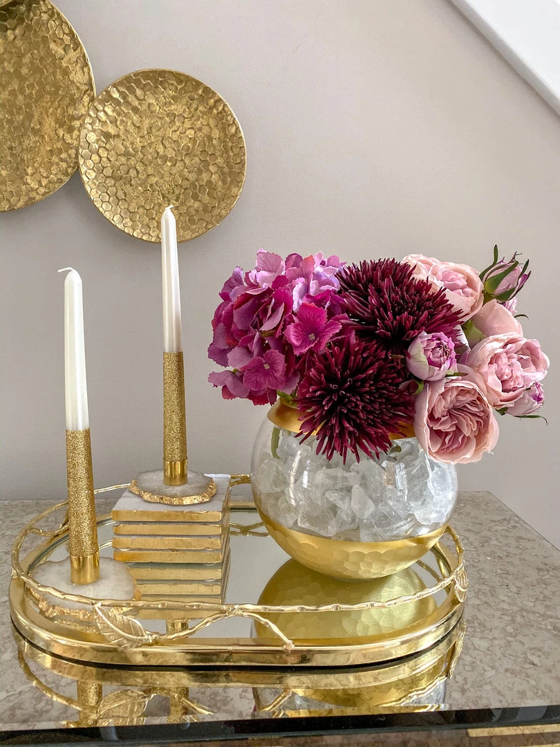 Inspire Me! Home Decor Agate Candle Holder 6 Inspire Me! Home Decor Agate Candle Holder