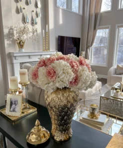 Inspire Me! Home Decor 21" Pink Dahlia Stem