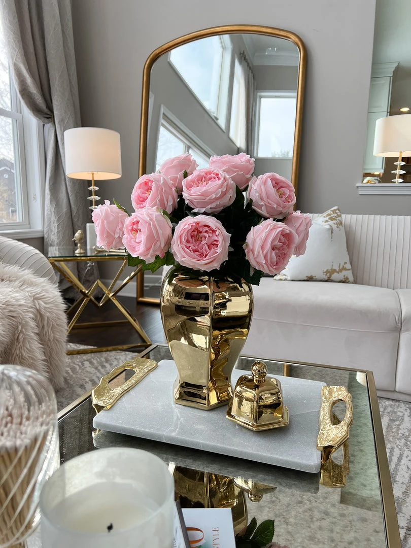 Inspire Me! Home Decor Gold Hexagon Ginger Jar (2 Sizes) 7 Inspire Me! Home Decor Gold Hexagon Ginger Jar (2 Sizes)