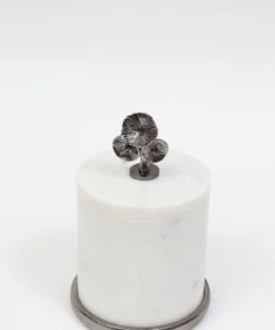 Inspire Me! Home Decor Marble Canisters With Floral Design Lid (2 Colors, 3 Sizes) Gold