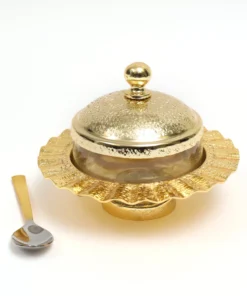 Inspire Me! Home Decor Rippled Sugar Jar With Spoon (2 Colors)