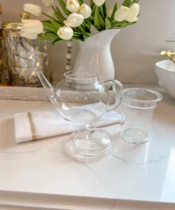 Inspire Me! Home Decor Glass Teapot With Loose Tea Infuser KITCHEN