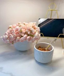 Inspire Me! Home Decor White Ceramic Evil Eye Planter (2 Sizes)