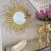 Inspire Me! Home Decor Gold Foil Sunburst Mirror