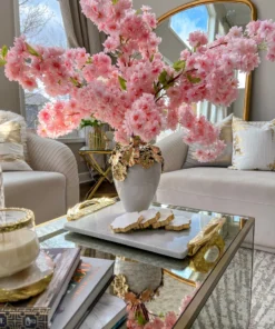 Inspire Me! Home Decor 40" Pink Cherry Blossom Stem