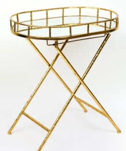 Inspire Me! Home Decor Gold Oval Accent Table With Mirror Top 5 Inspire Me! Home Decor Gold Oval Accent Table With Mirror Top