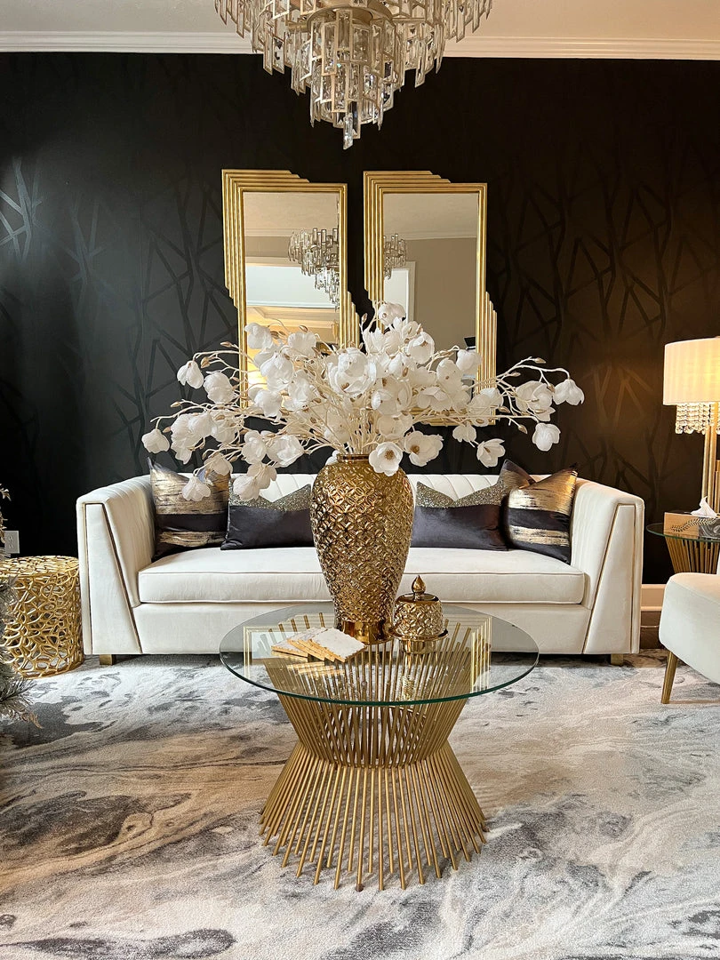 Inspire Me! Home Decor Gold Ginger Jar Lattice Design (2 Sizes) 3 Inspire Me! Home Decor Gold Ginger Jar Lattice Design (2 Sizes)