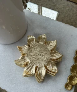 Inspire Me! Home Decor Gold Flower Coasters (Set Of 4)