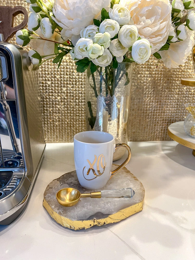 Inspire Me! Home Decor White Mug With Gold Handle (2 Styles) 5 Inspire Me! Home Decor White Mug With Gold Handle (2 Styles)