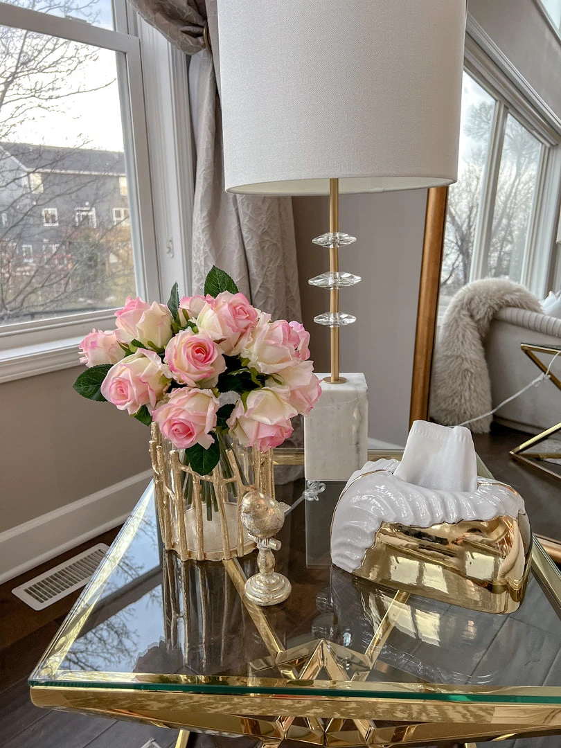 Inspire Me! Home Decor 12" Real Touch Rose Bundle (3 Colors) 3 Inspire Me! Home Decor 12" Real Touch Rose Bundle (3 Colors)