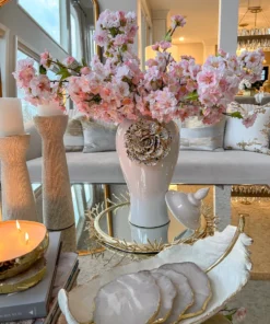 Inspire Me! Home Decor Round Decorative Mirror Tray With Gold Details