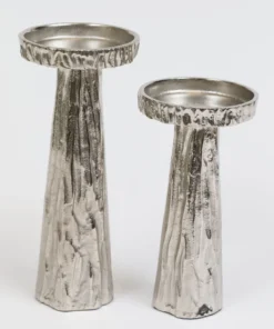 Inspire Me! Home Decor Silver Branch Pedestal Candle Holder (2 Sizes)