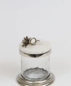 Inspire Me! Home Decor Gold Or Silver Canisters With Floral Lotus Lid (2 Colors)