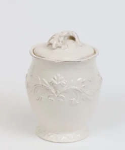 Inspire Me! Home Decor Oversized White Detailed Jars (Set Of 3)