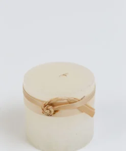 Inspire Me! Home Decor Cream Textured Pillar Candle (2 Sizes)
