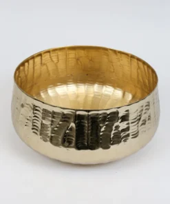 Inspire Me! Home Decor Wide Rimmed Gold Bowl (2 Sizes)