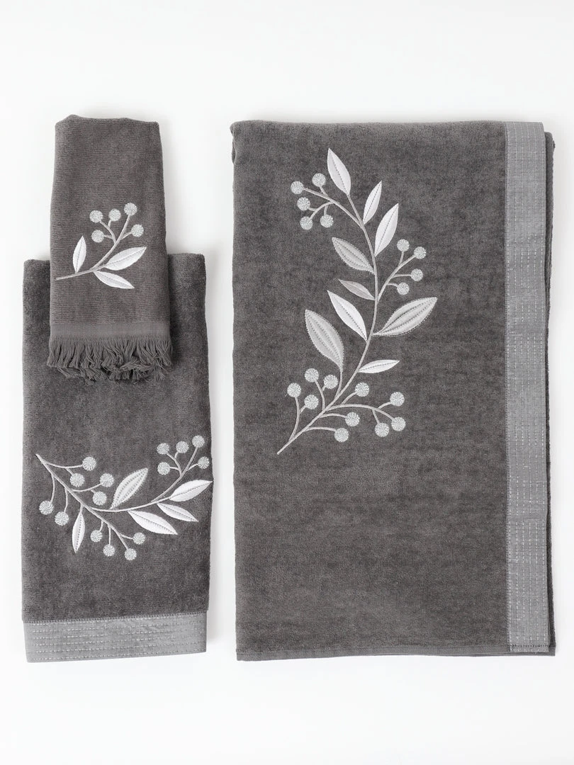 Inspire Me! Home Decor BATHROOM Granite Towel With Leaf & Vine Pattern (3 Sizes) 4 Inspire Me! Home Decor BATHROOM Granite Towel With Leaf & Vine Pattern (3 Sizes)