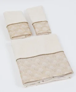 Inspire Me! Home Decor Decorative Shell Towel (2 Colors, 3 Styles)