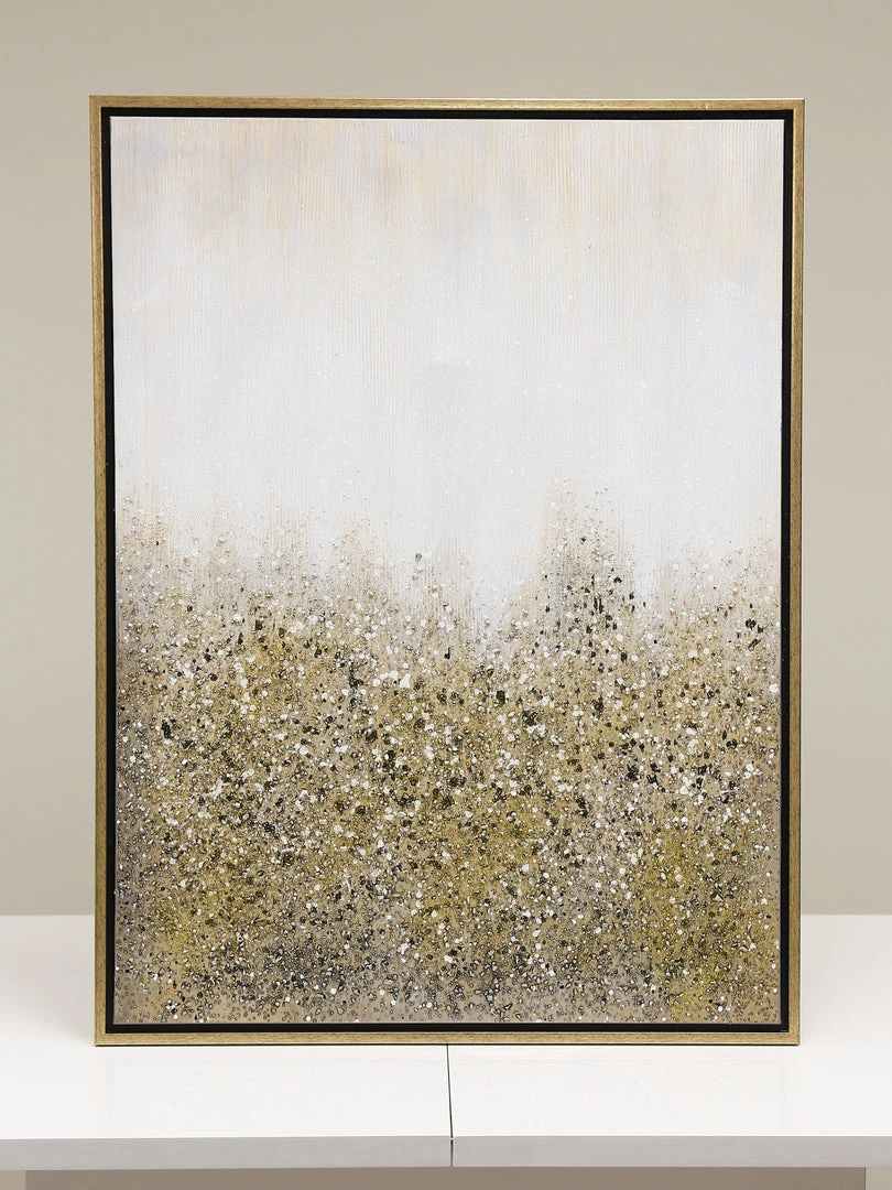 Inspire Me! Home Decor WALL ART & MIRRORS Gold Abstract Detailed Painting 4 Inspire Me! Home Decor WALL ART & MIRRORS Gold Abstract Detailed Painting