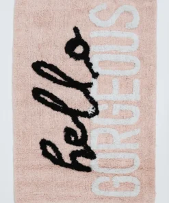 Inspire Me! Home Decor Hello Gorgeous Pink Bath Rug BATHROOM