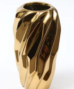 Inspire Me! Home Decor Gold Wavy Design Vase (2 Sizes) " From Pops Of Color Home Collection" 11 Inspire Me! Home Decor Gold Wavy Design Vase (2 Sizes)
