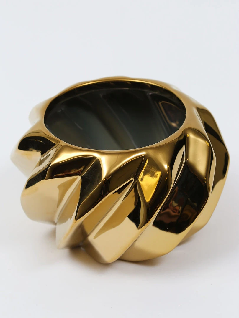 Inspire Me! Home Decor Gold Wavy Design Vase (2 Sizes) " From Pops Of Color Home Collection" 7 Inspire Me! Home Decor Gold Wavy Design Vase (2 Sizes) " From Pops Of Color Home Collection"