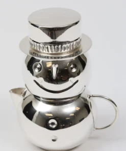 Inspire Me! Home Decor Snowman Sugar And Creamer Set Silver