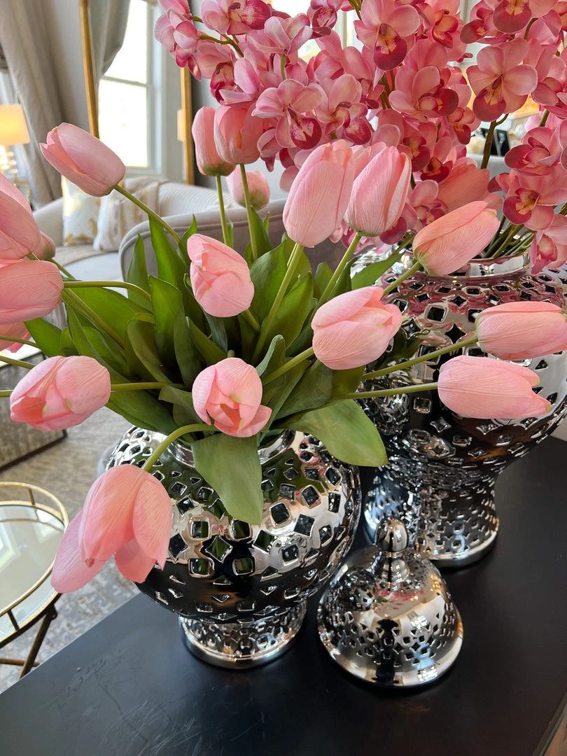 Inspire Me! Home Decor 27" Pink Real Touch Tulip Stem 6 Inspire Me! Home Decor 27" Pink Real Touch Tulip Stem