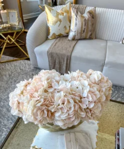 Inspire Me! Home Decor 19" Blush Hydrangea Stem Floral Stems