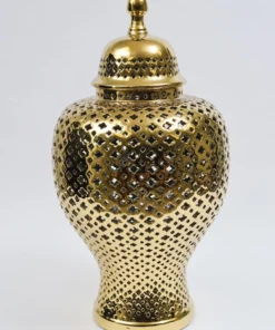 Inspire Me! Home Decor Extra Large 30” High Elegant Pierced Ginger Jar