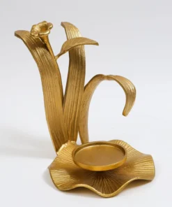 Inspire Me! Home Decor Large Flower Hurricane Candle Holder (2 Colors)