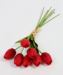 Inspire Me! Home Decor Red Tulip Bundle Floral Stems