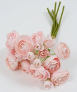 Inspire Me! Home Decor Floral Stems Mini Ranunculus Bundle (3 Colors)