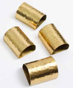 Inspire Me! Home Decor Hammered Napkin Ring (2 Colors) Gold
