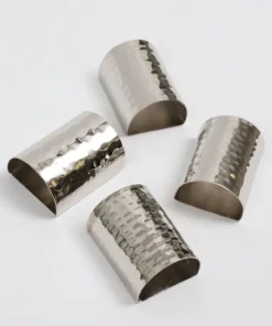 Inspire Me! Home Decor Hammered Napkin Ring (2 Colors) Gold